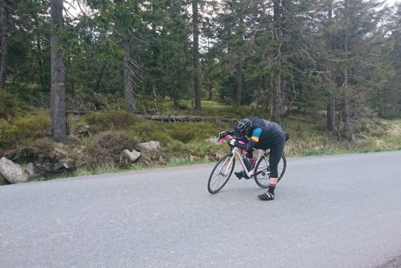 Kurze Pause auf dem Weg zum Brocken