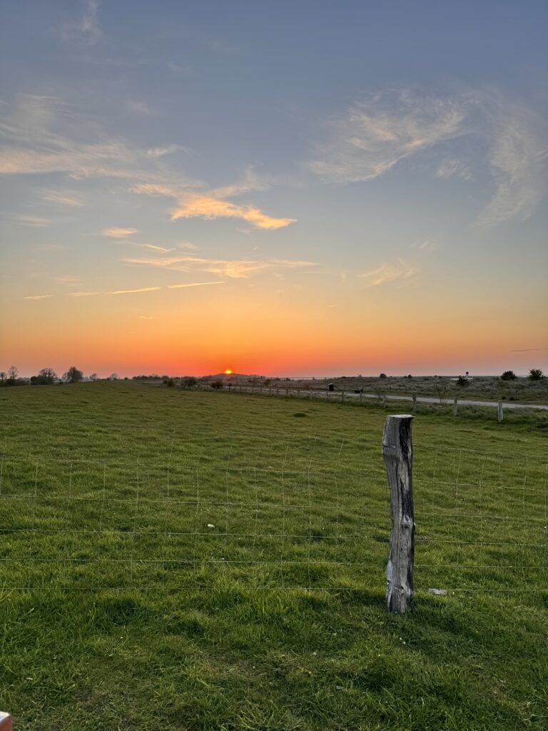 Sonnenuntergang in der Beltbude